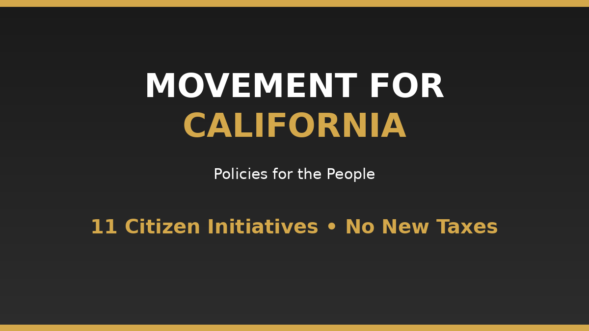 Movement For California - Twitter/X
